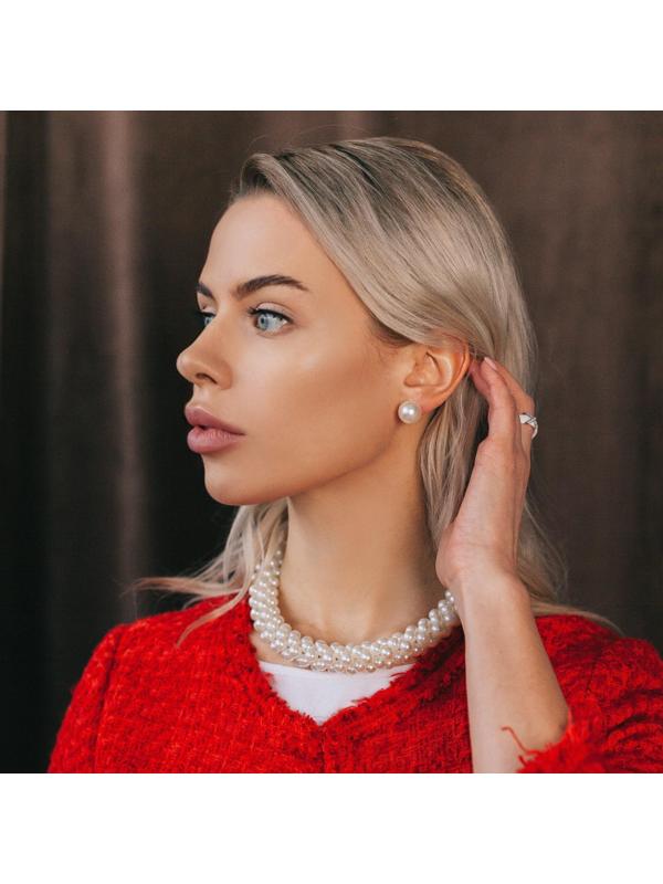 Набор 2 предмета: серьги, колье 