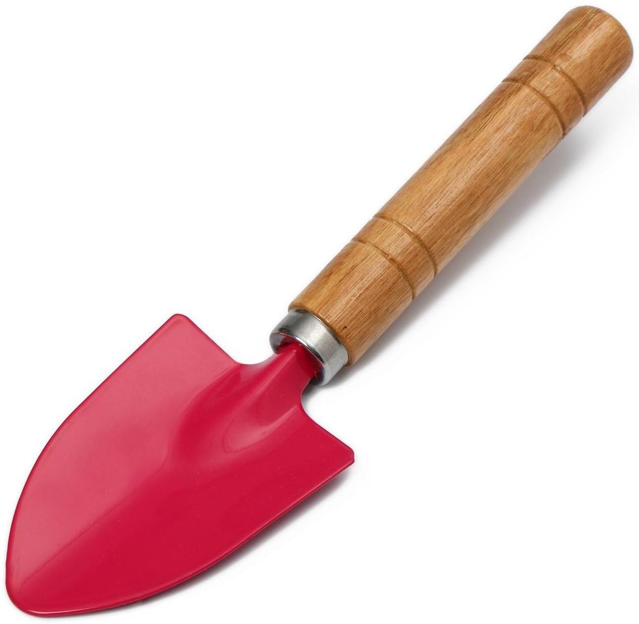 Набор садового инструмента, 3 предмета: рыхлитель, совок, грабли, длина 20 см