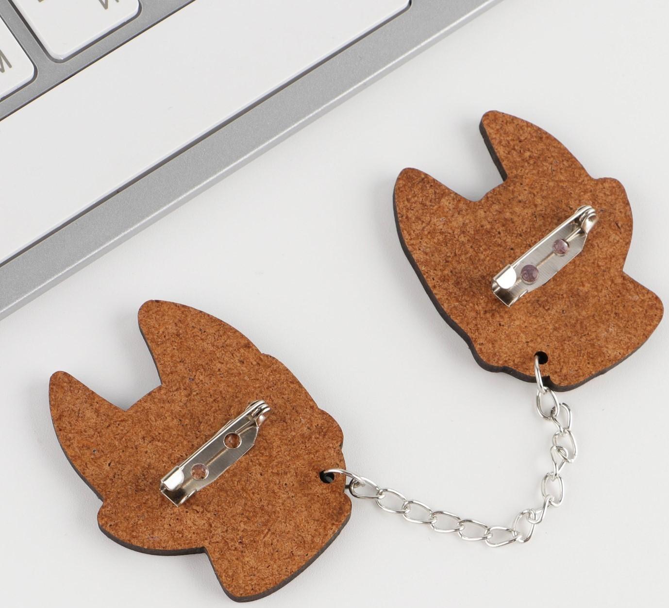 Набор значков «Лисички», 8 х 12 см