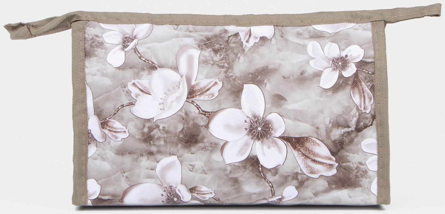 Косметичка на молнии, цвет бежевый