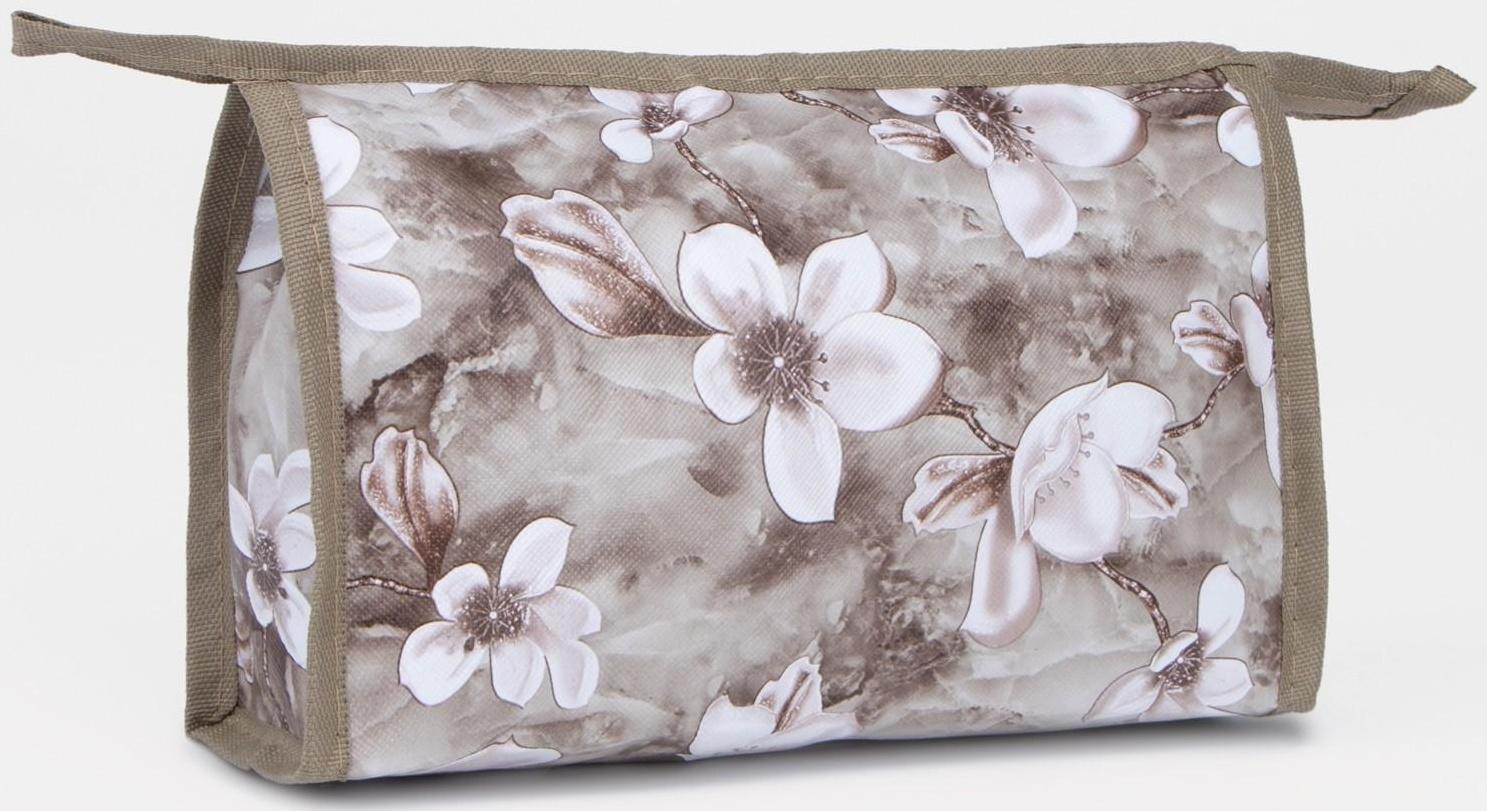 Косметичка на молнии, цвет бежевый