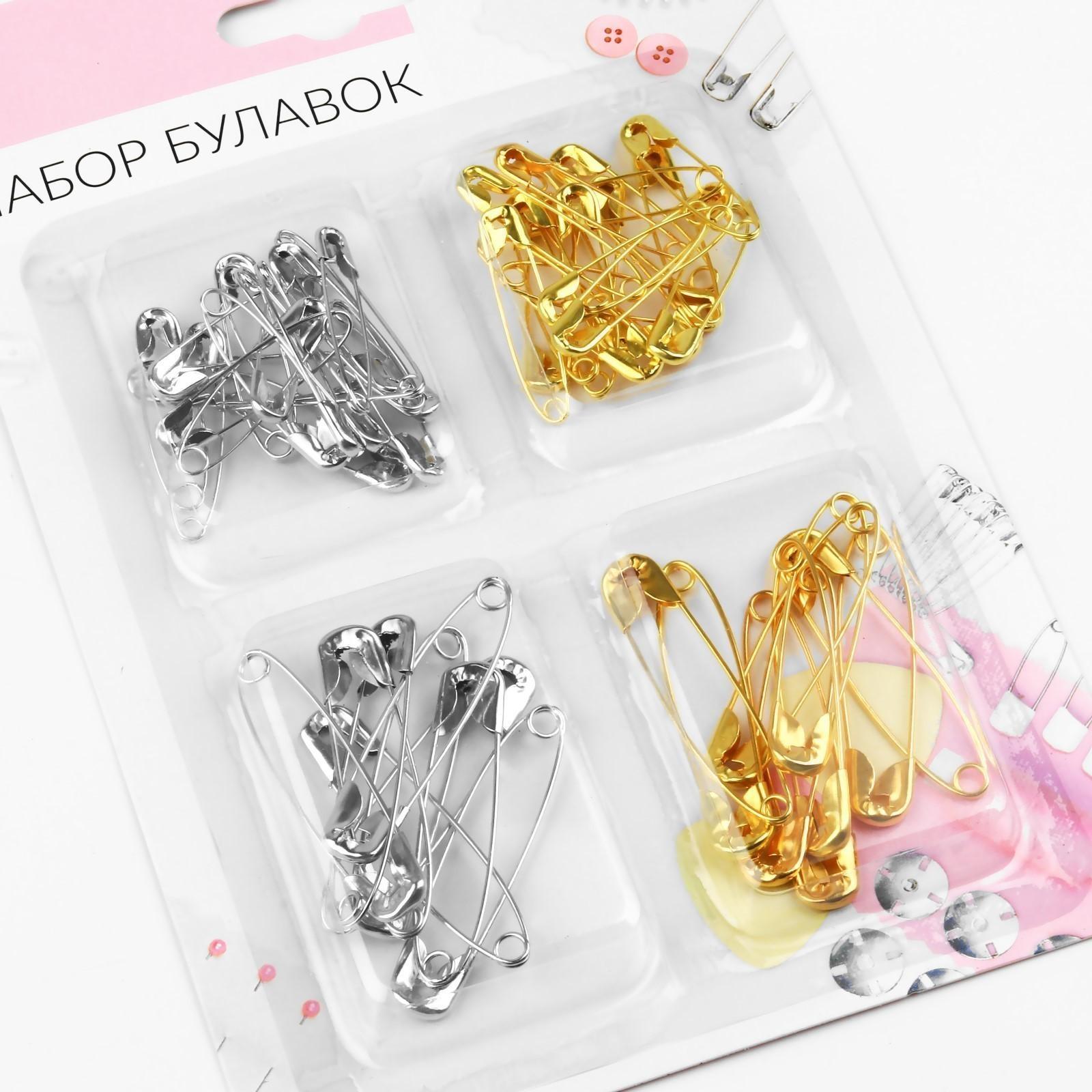 Набор булавок английских №1/№3, 60 шт