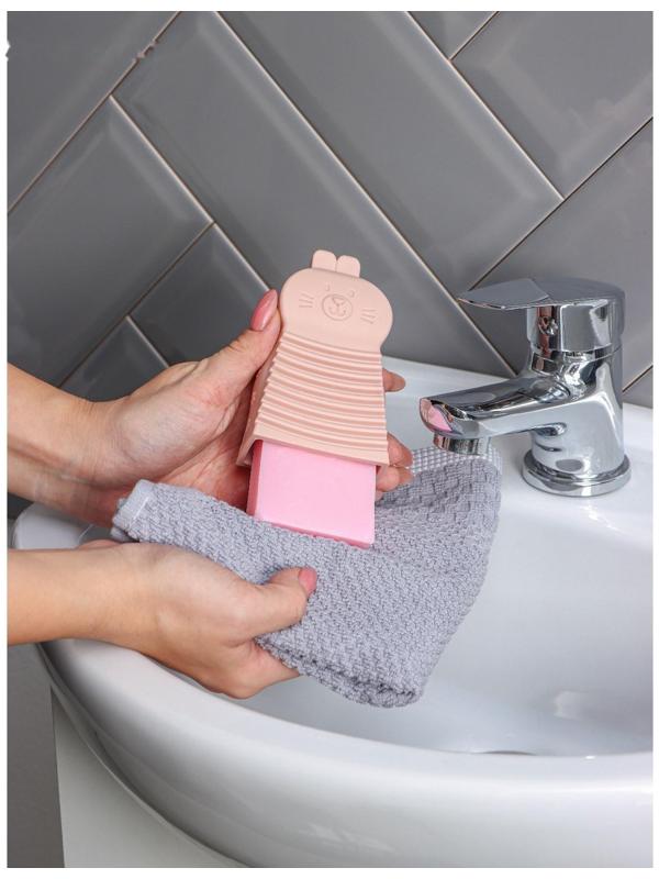 Щётка силиконовая для ручной стирки, цвет МИКС