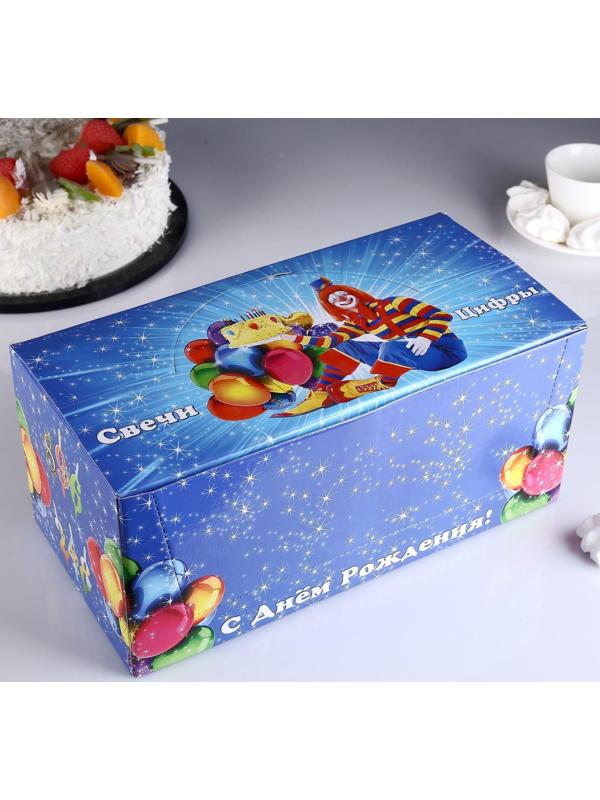 Шоу-бокс со свечами для торта цифры 