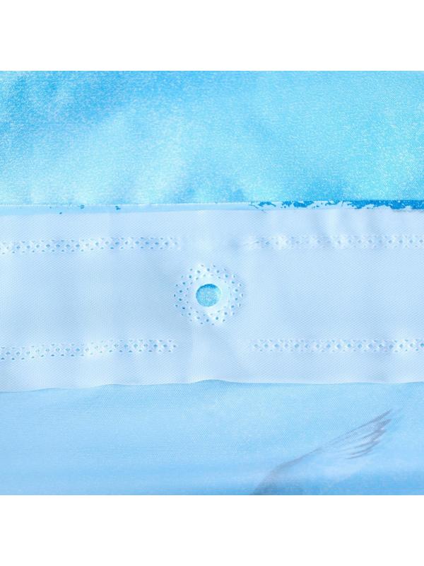 Штора для ванной комнаты Доляна «Дельфины», 180×180 см, PEVA