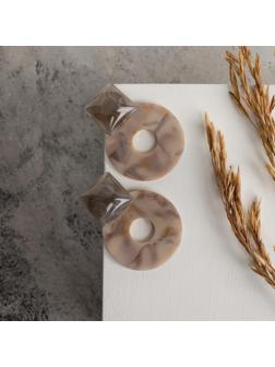 Серьги пластик 