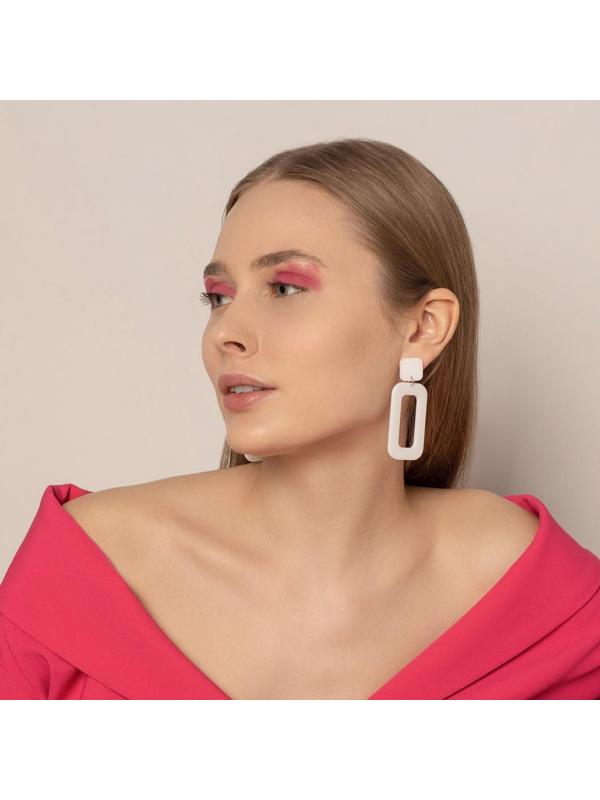 Серьги пластик 