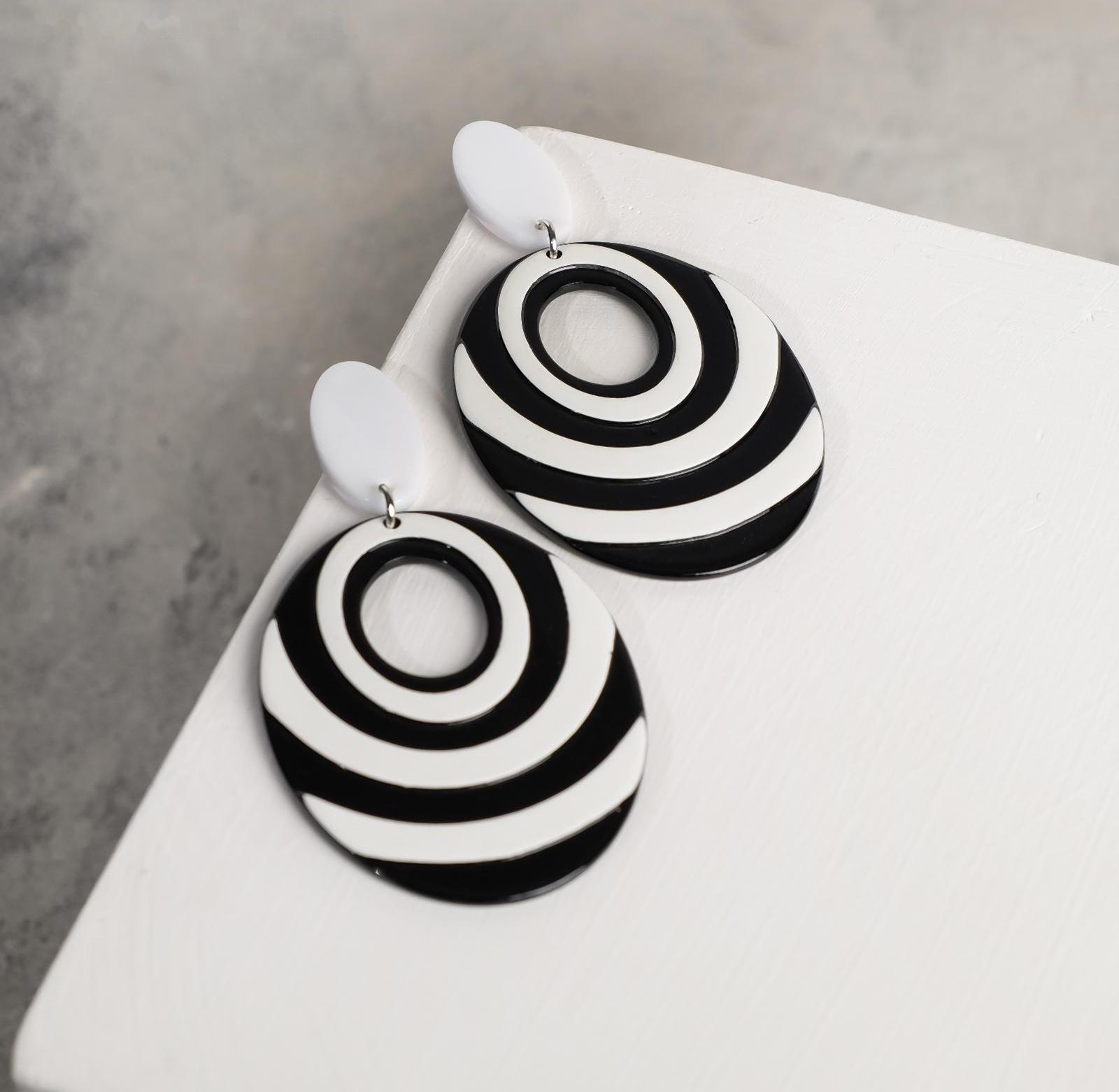 Серьги пластик 