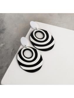 Серьги пластик 