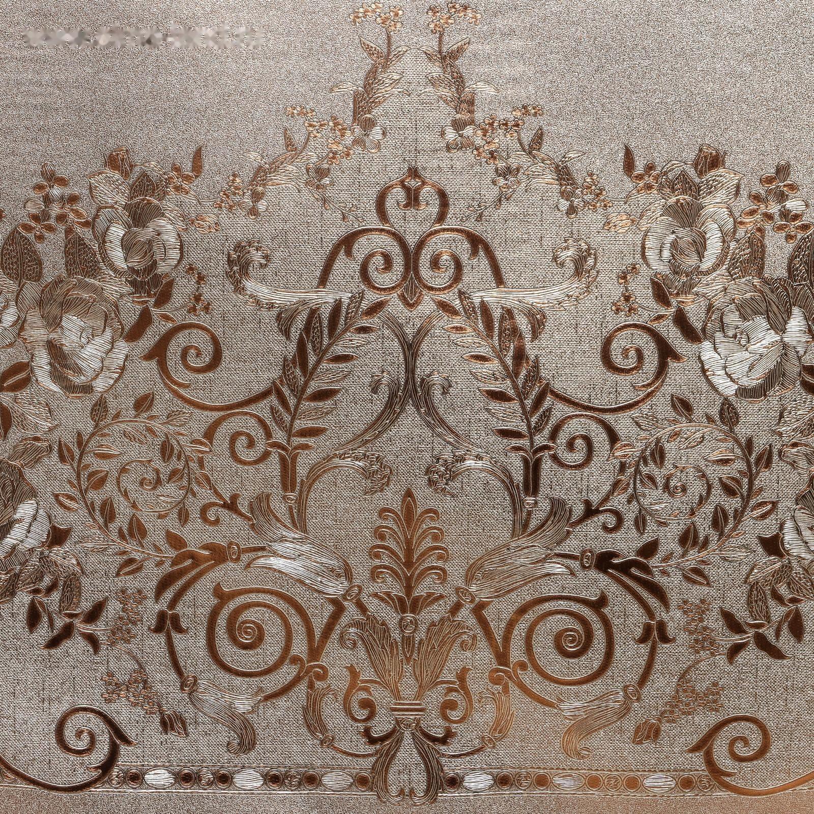 Клеёнка столовая ПВХ , ширина 137 см, толщина 0,25 мм, рулон 20 метров, цвет золотой