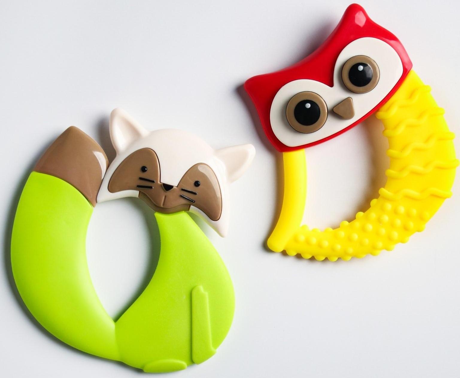 Набор погремушек «Наш малыш» с эластичными элементами, 2 шт