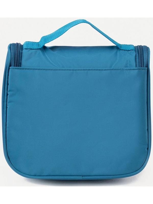 Косметичка-несессер, отдел на молнии, с ручкой, с крючком, цвет синий