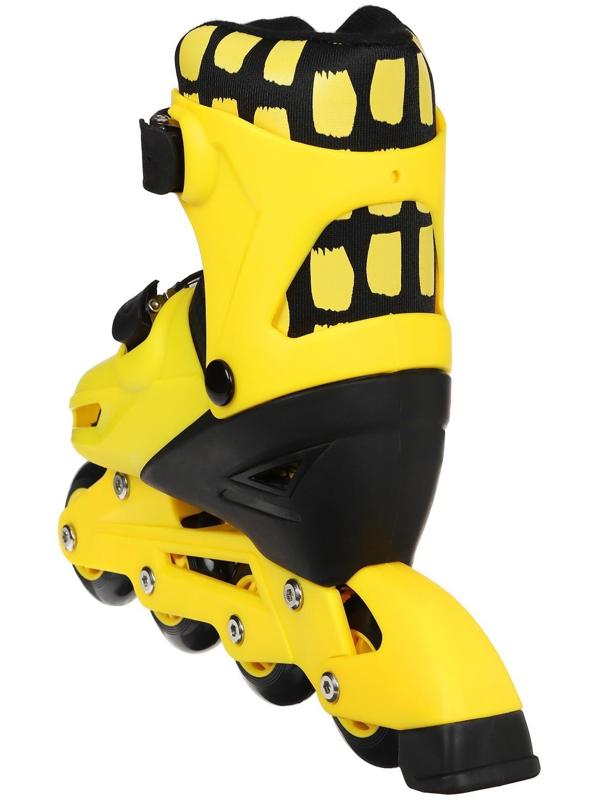 Набор ролики раздвижные + защита, размер 34-37, колёса PVC 64 мм, пластиковая рама