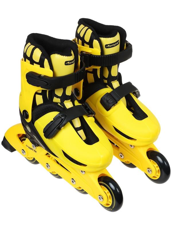 Набор ролики раздвижные + защита, размер 34-37, колёса PVC 64 мм, пластиковая рама