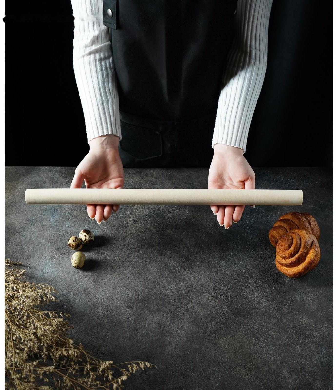 Скалка прямая Доляна, 50×3 см, берёза