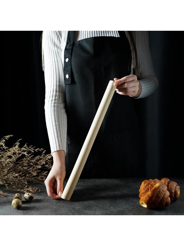 Скалка прямая Доляна, 40×3 см, берёза