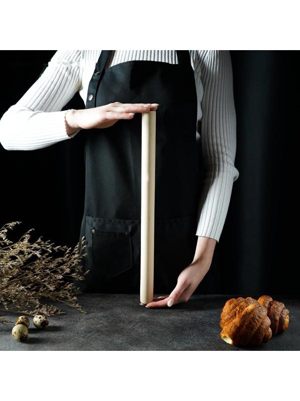 Скалка прямая Доляна, 40×3 см, берёза