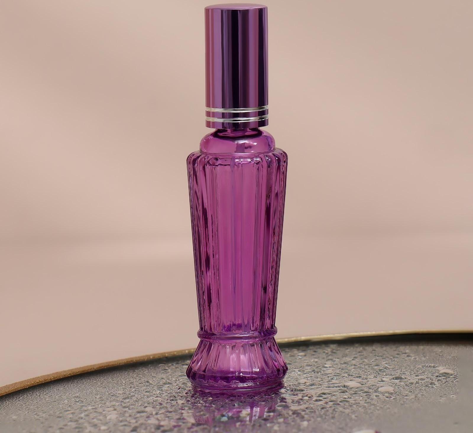 Флакон стеклянный для парфюма «Изящность», с распылителем, 15 мл, цвет МИКС