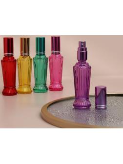 Флакон стеклянный для парфюма «Изящность», с распылителем, 15 мл, цвет МИКС