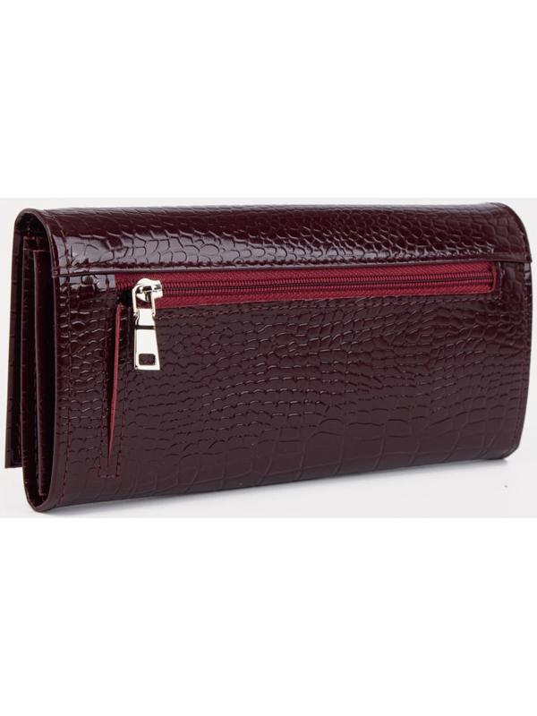 Кошелёк на кнопке, цвет бордовый