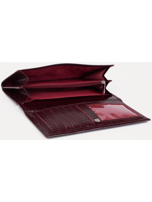 Кошелёк на кнопке, цвет бордовый