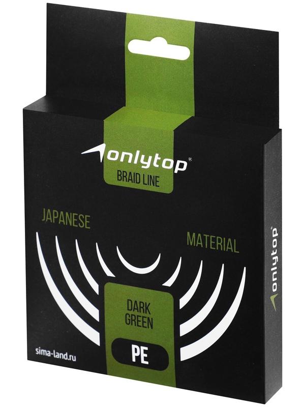 Шнур ONLYTOP universal, диаметр 0.12 мм, 100 м, тёмно-зелёный