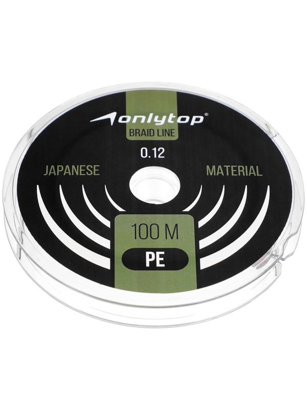 Шнур ONLYTOP universal, диаметр 0.12 мм, 100 м, тёмно-зелёный