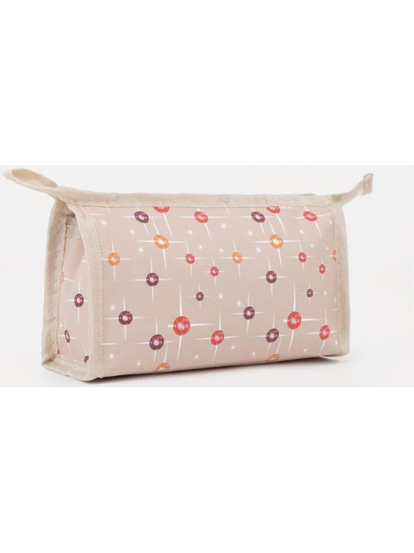 Косметичка на молнии, цвет бежевый