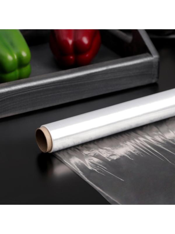 Плёнка пищевая Доляна, 22,5 см × 100 м, 8 мкм, цвет белый