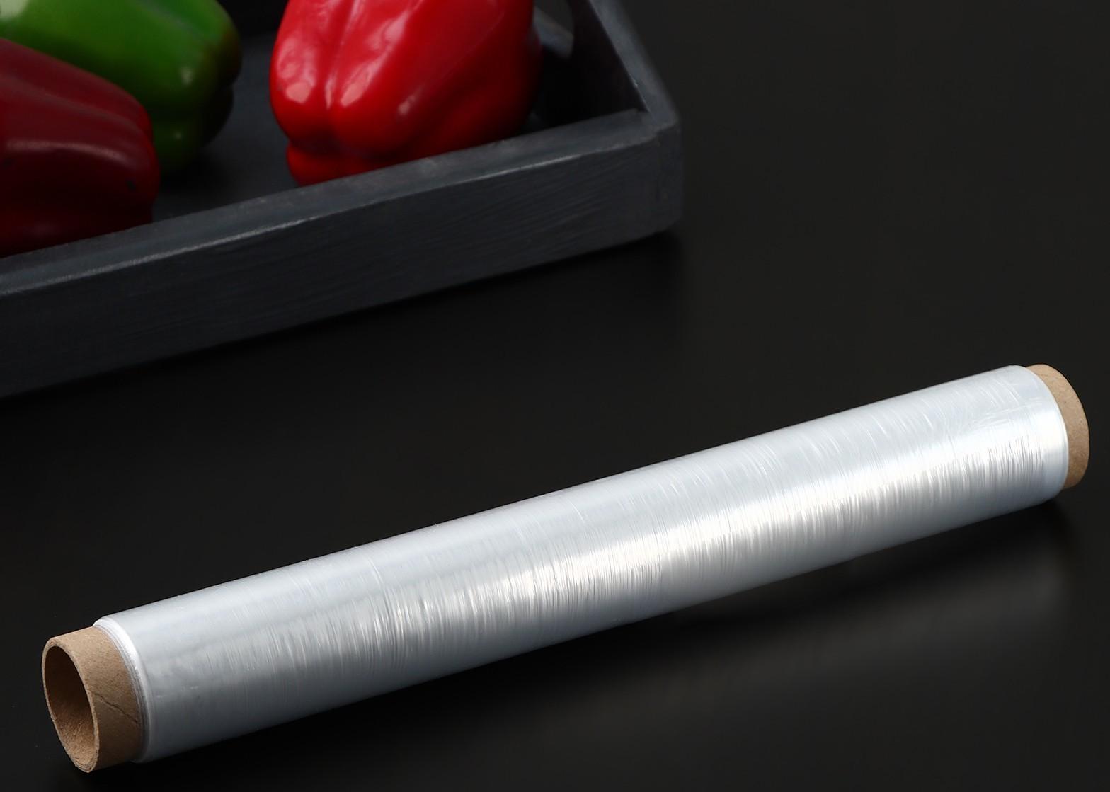 Плёнка пищевая Доляна «Доляна», 30 см × 100 м, 8 мкм, цвет белый