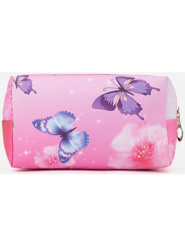 Косметичка на молнии, цвет розовый