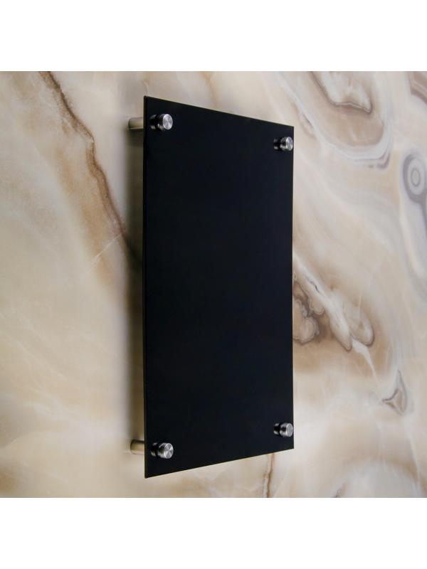 Дистанционный держатель для табличек, 16х50 мм, цвет матовый никель,набор 6 шт.