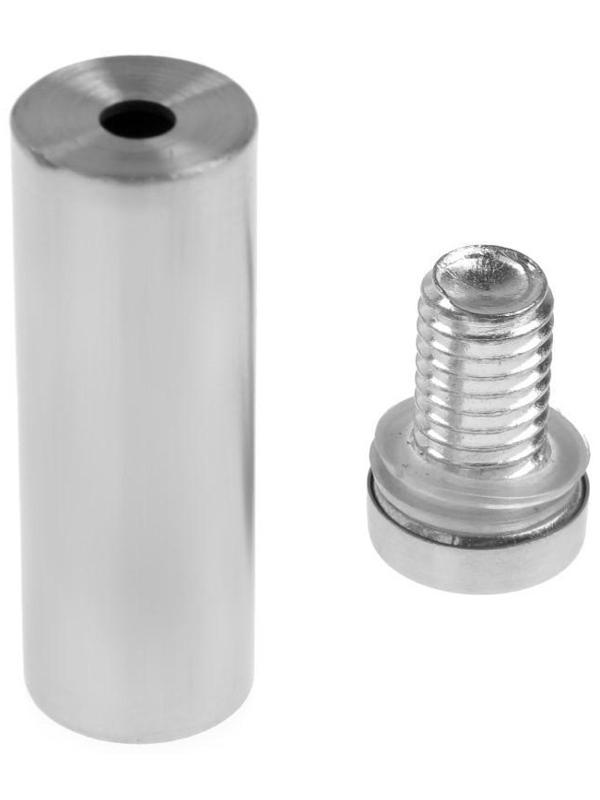 Дистанционный держатель для табличек, 16х50 мм, цвет матовый никель,набор 6 шт.