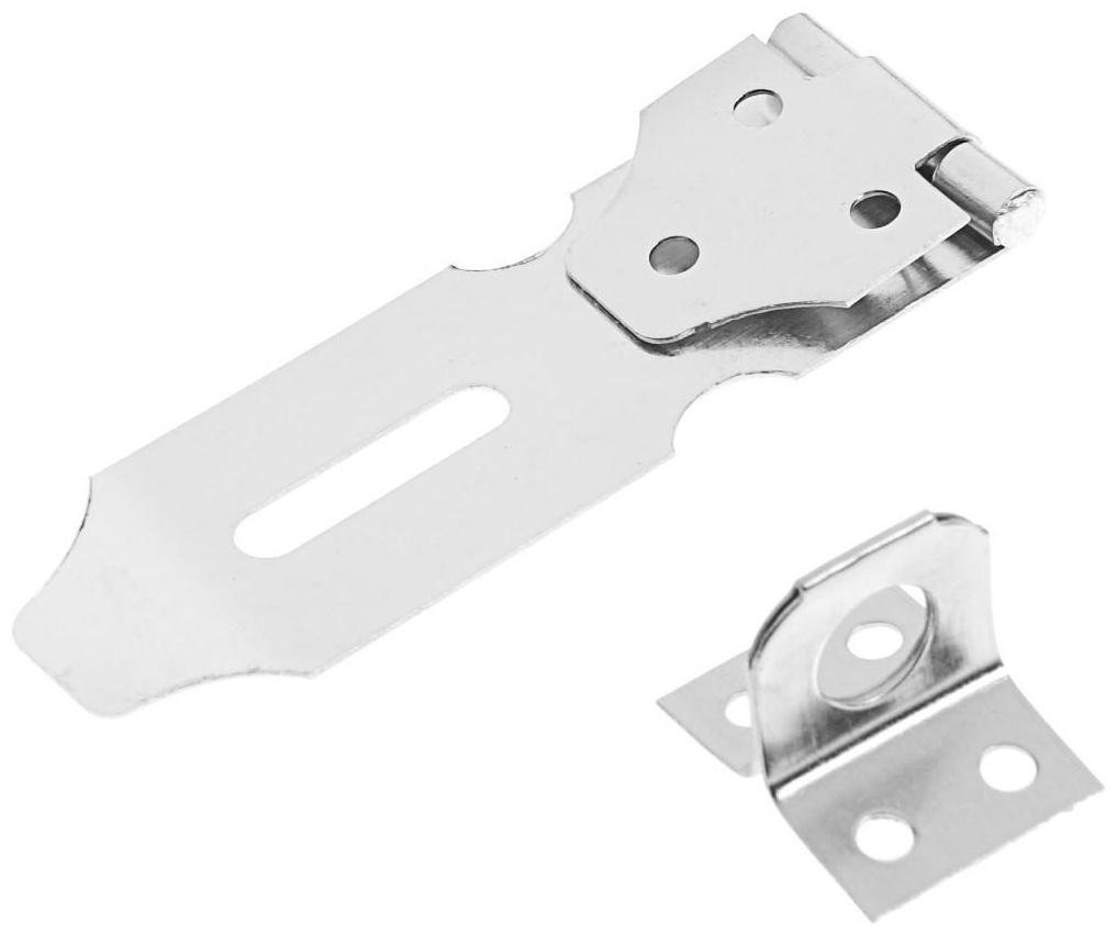 Накладка с проушиной для навесного замка, 75 мм, нержавеющая сталь