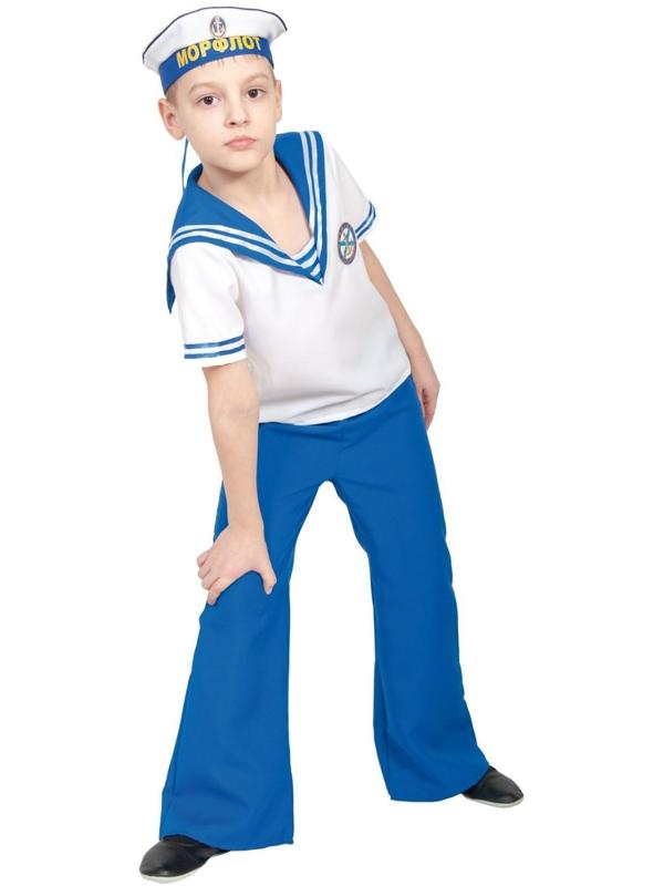 Карнавальный костюм «Морячок», детский, р. М, рост 128-134 см