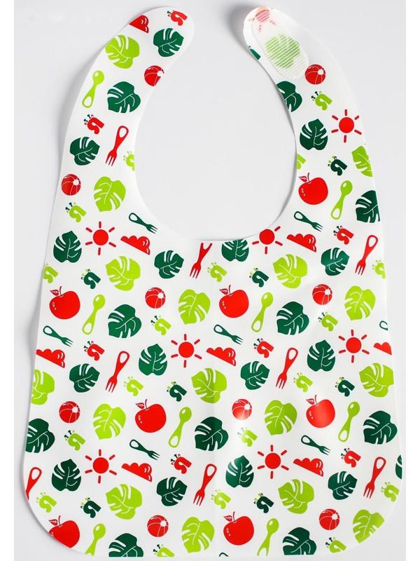 Набор нагрудников для кормления «Вкусная история» непромокаемых на липучке, 3 шт.