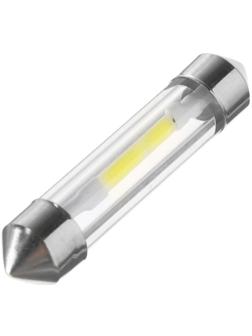 Автолампа светодиодная C5W, 12 В, 2 СОВ, 41 мм, 2.5 Вт, свет белый
