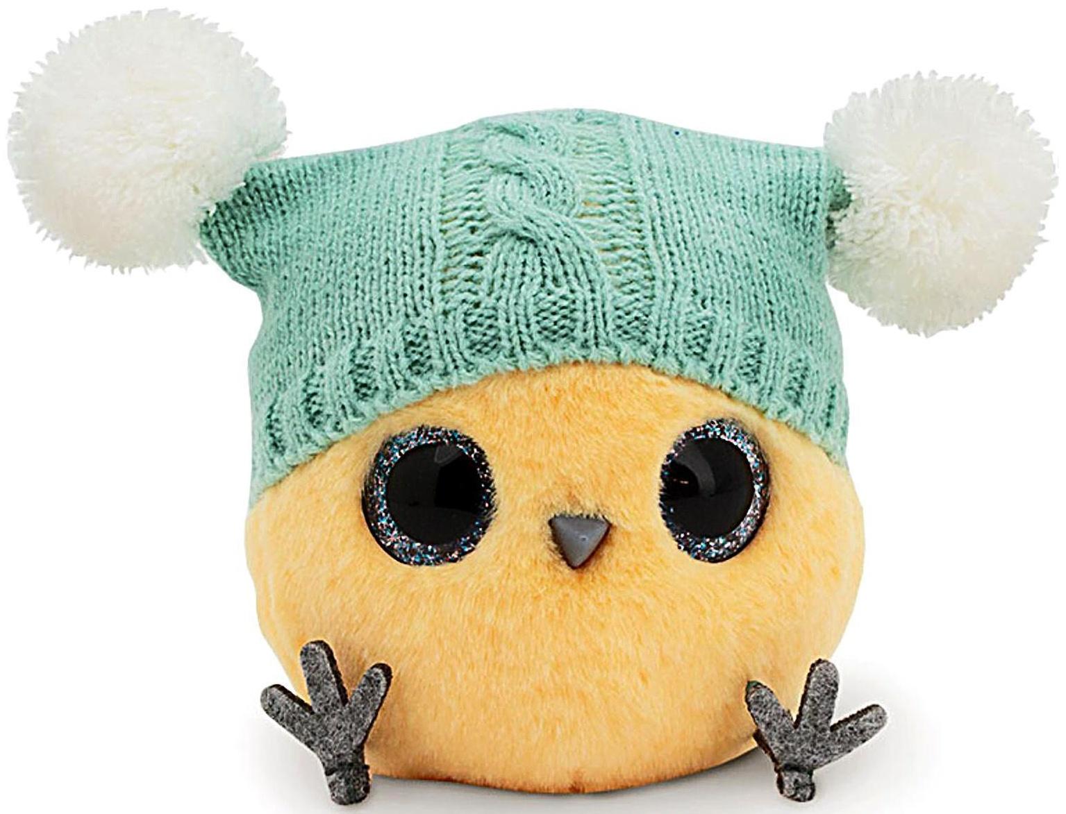Мягкая игрушка «КТОтик в шапке с двумя помпонами», 13 см, цвет МИКС