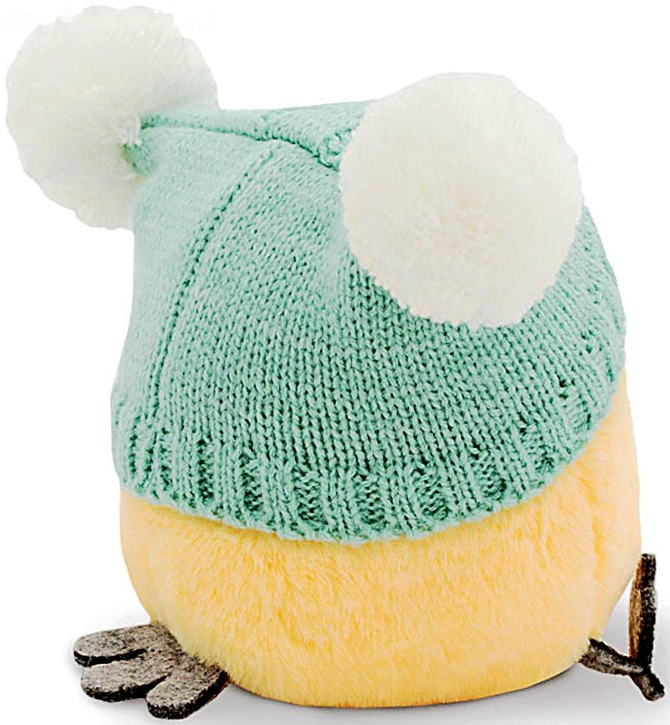 Мягкая игрушка «КТОтик в шапке с двумя помпонами», 13 см, цвет МИКС