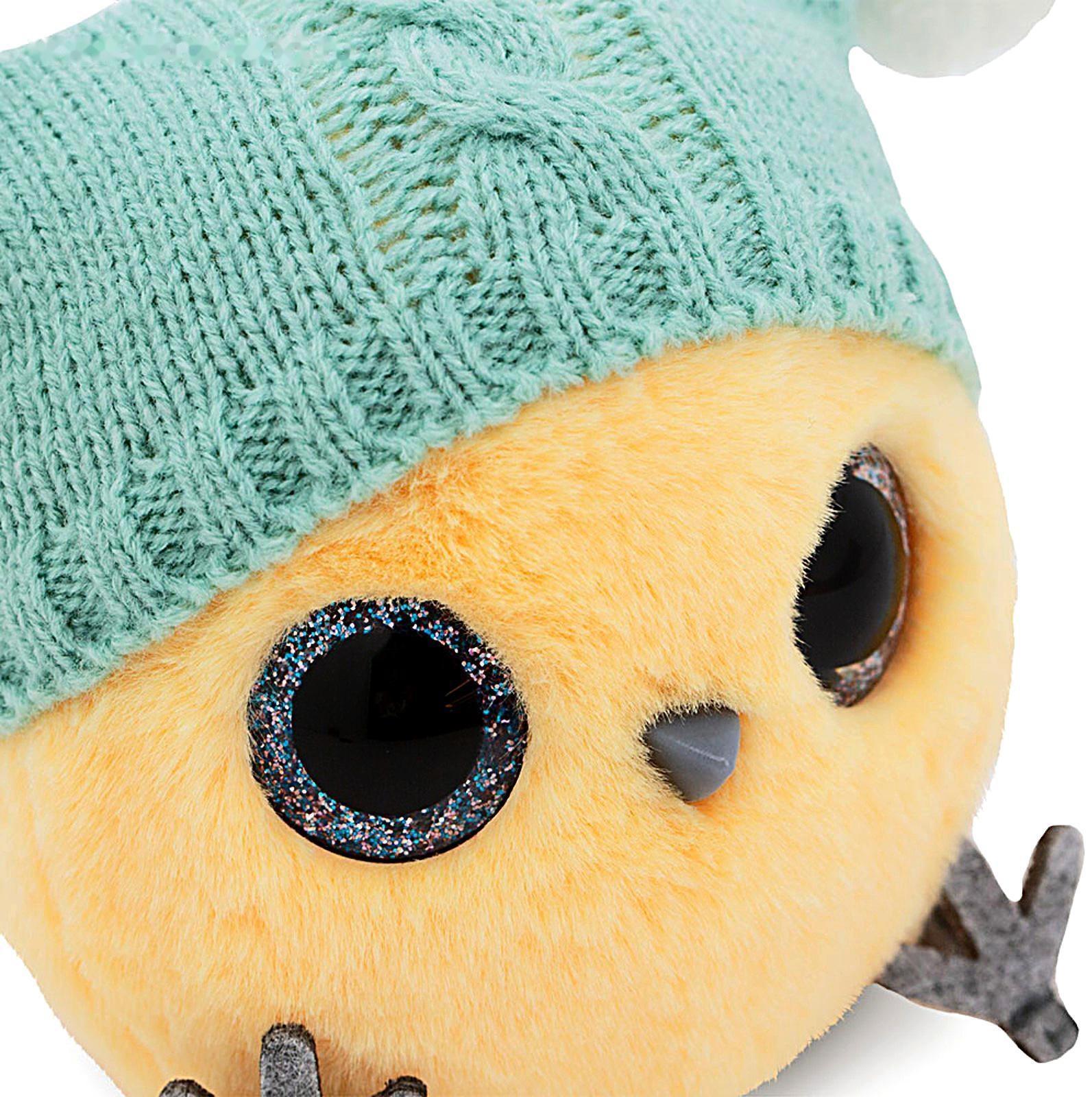 Мягкая игрушка «КТОтик в шапке с двумя помпонами», 13 см, цвет МИКС