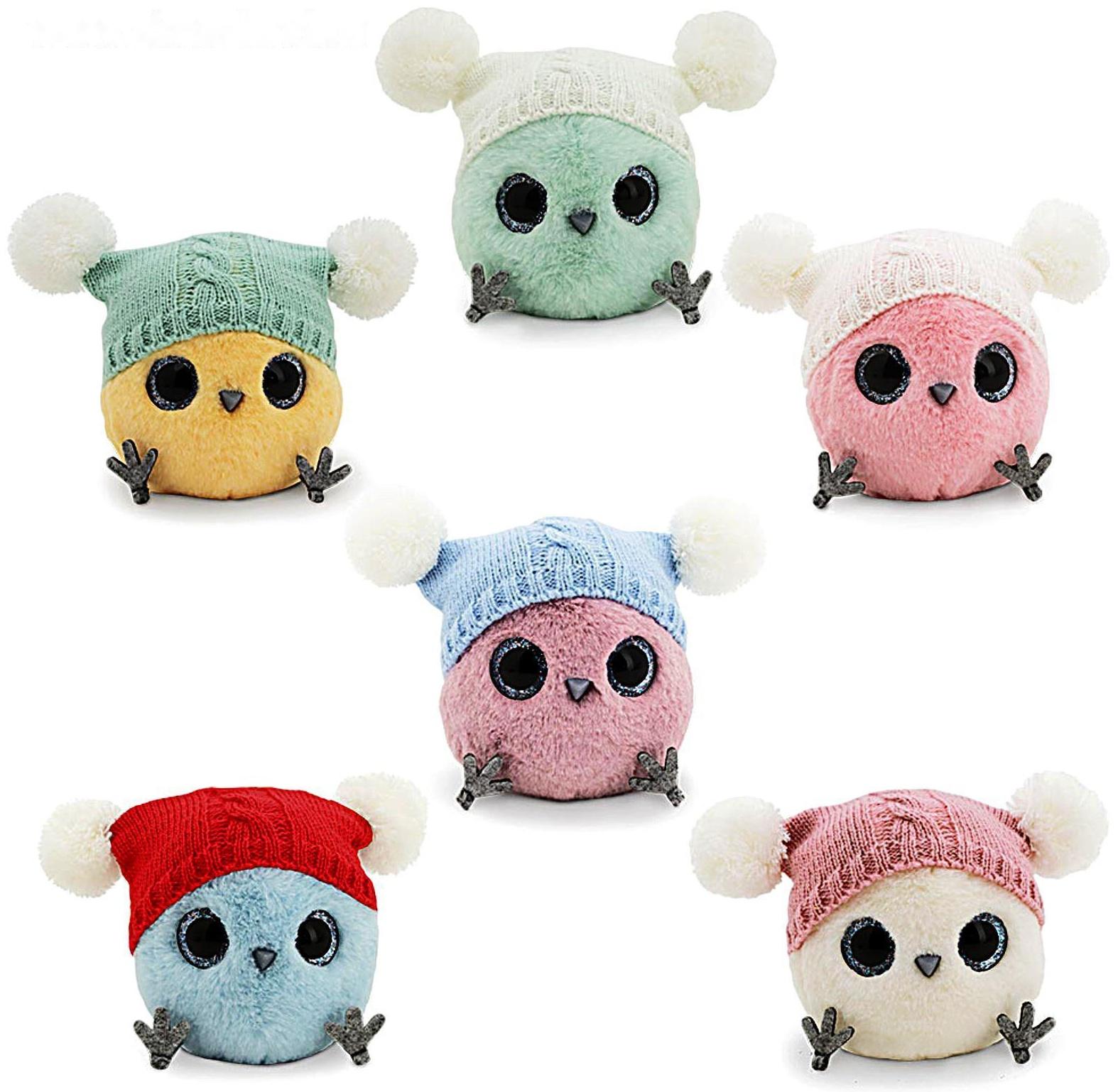 Мягкая игрушка «КТОтик в шапке с двумя помпонами», 13 см, цвет МИКС