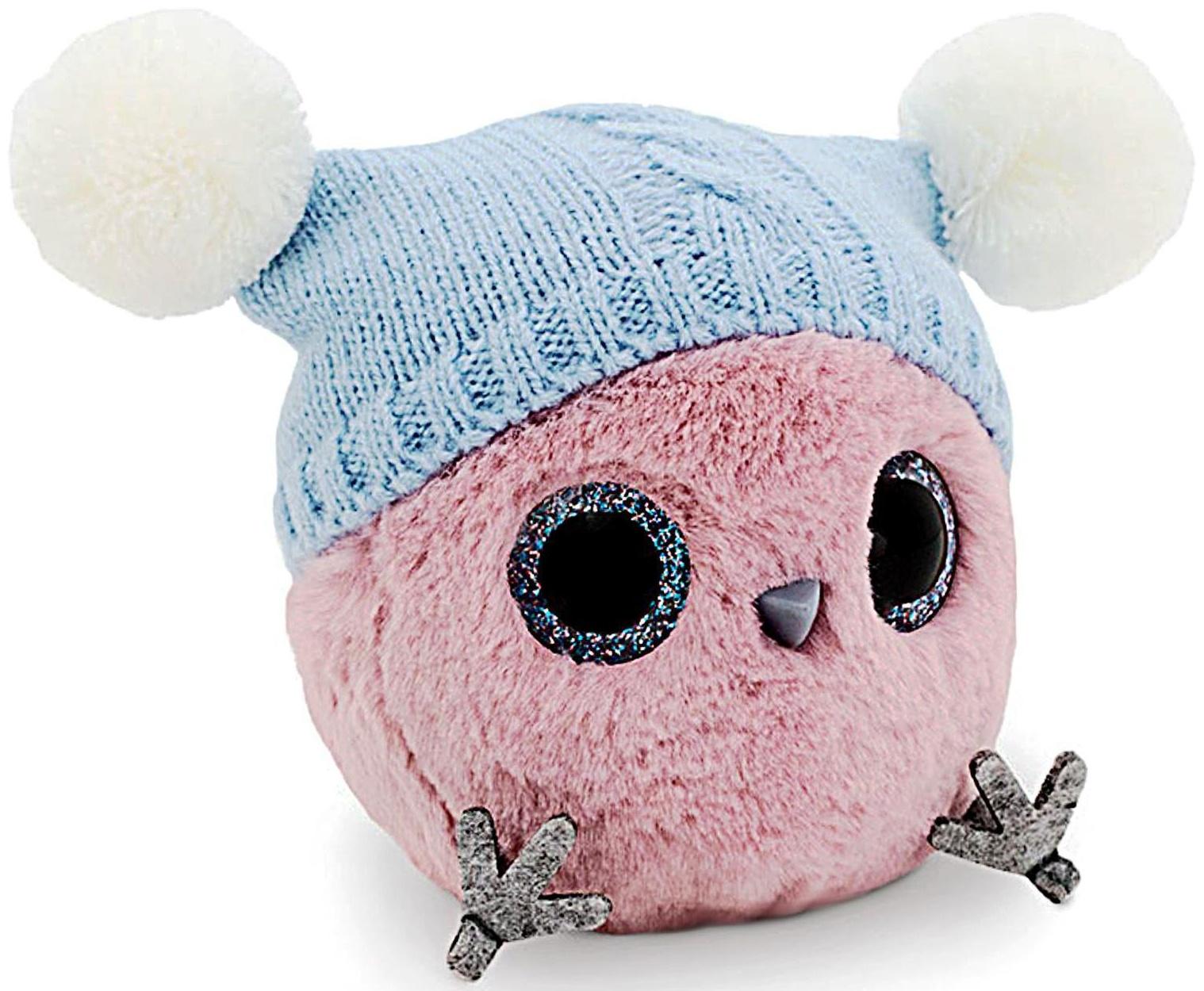 Мягкая игрушка «КТОтик в шапке с двумя помпонами», 13 см, цвет МИКС