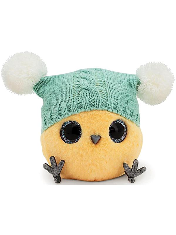 Мягкая игрушка «КТОтик в шапке с двумя помпонами», 13 см, цвет МИКС