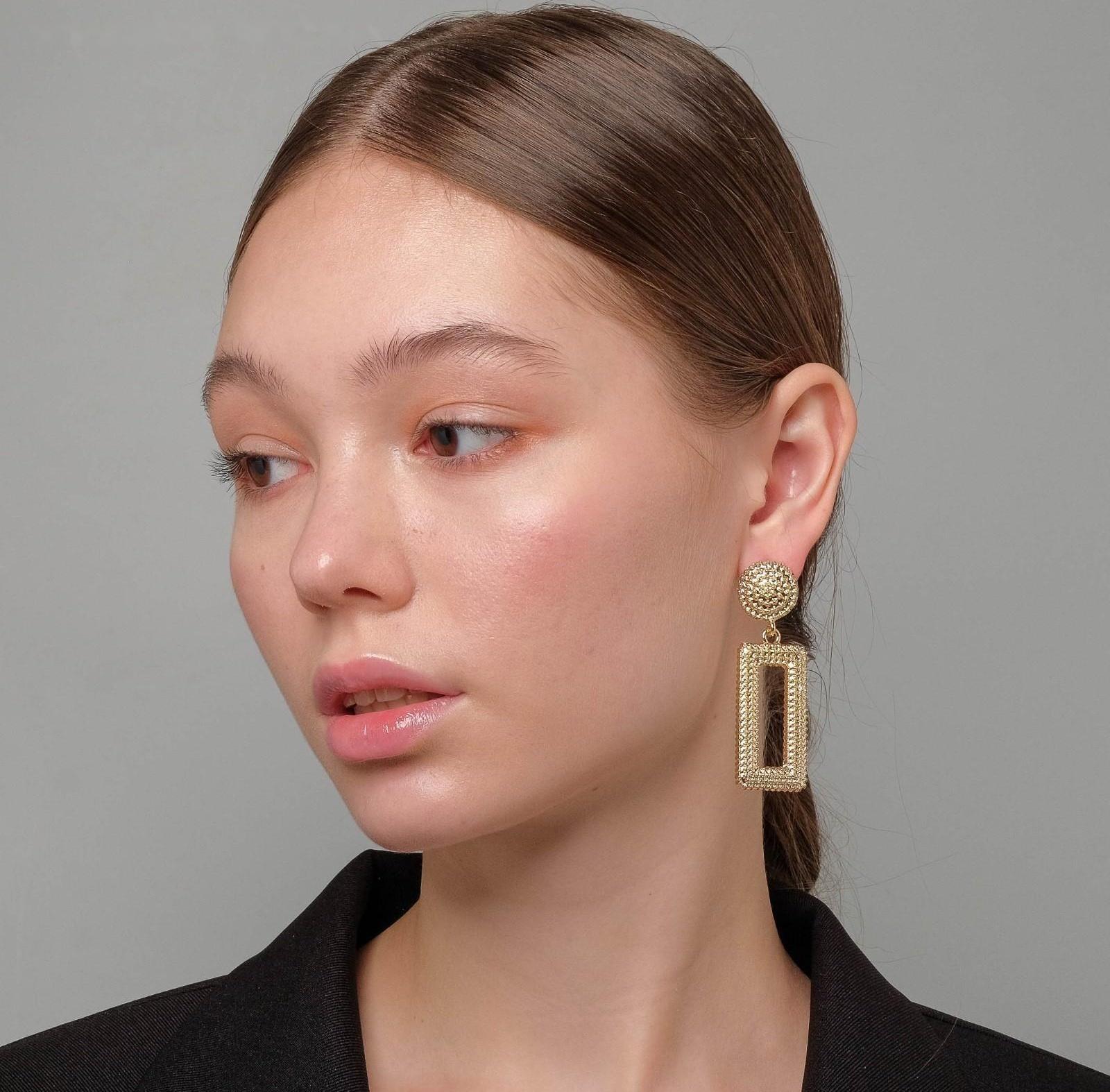 Серьги металл 