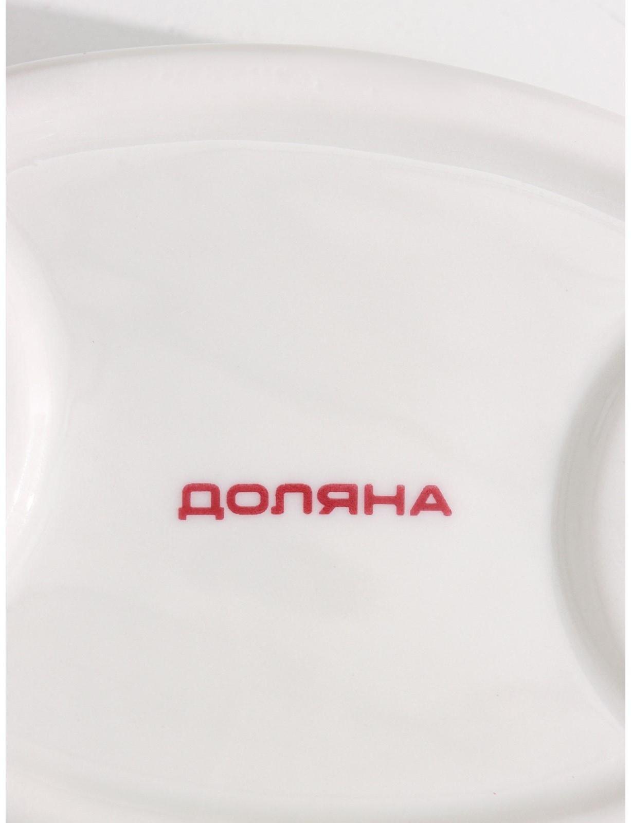 Набор аксессуаров для ванной комнаты Доляна «Андромеда», 3 предмета (дозатор 250 мл, мыльница, стакан), цвет белый