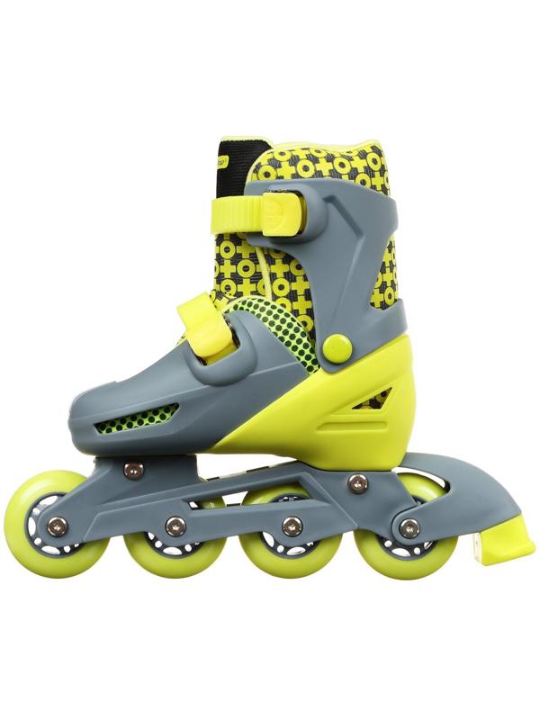 Роликовые коньки раздвижные, размер 34-37, колёса PVC 64 мм, пластиковая рама