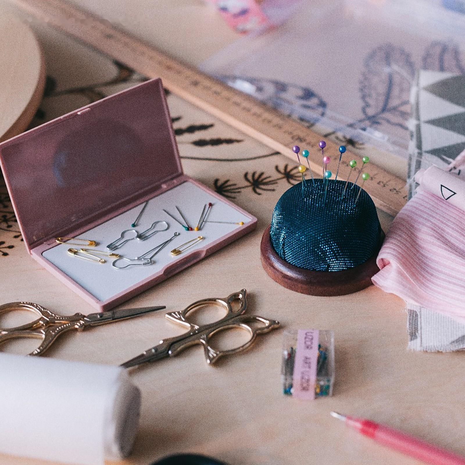 Игольница «Круг» на деревянной подложке d = 7 см, цвет МИКС