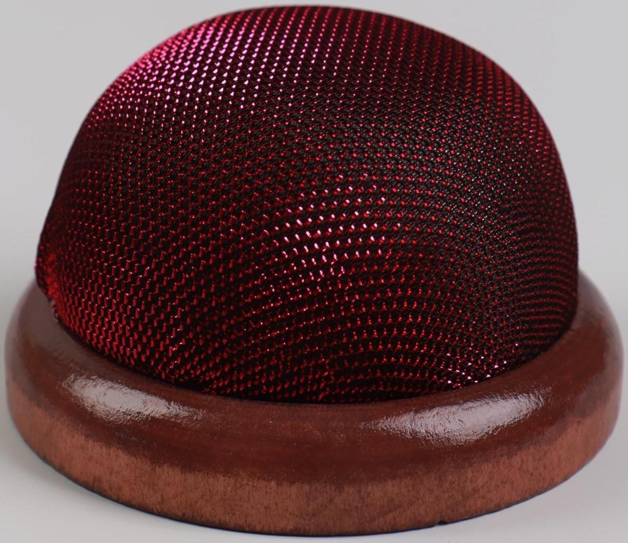 Игольница «Круг» на деревянной подложке d = 7 см, цвет МИКС