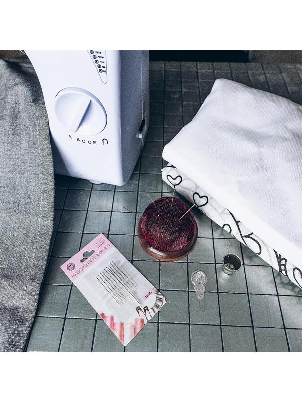 Игольница «Круг» на деревянной подложке d = 7 см, цвет МИКС