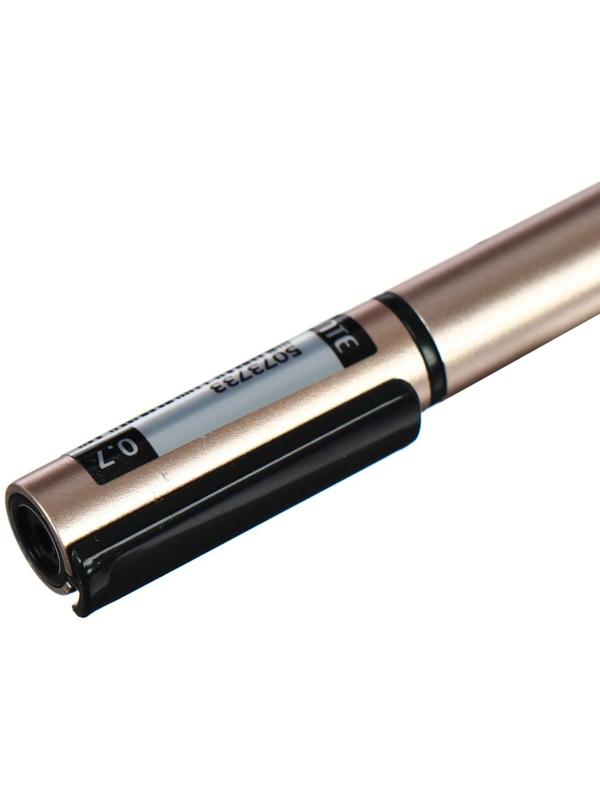 Ручка шариковая deVENTE My Gold 0,7 мм, ультрагладкое письмо, синие чернила, масляная основа, золотой корпус